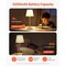 Cordless Table Lamp Rechargeable 5200mAh Desk Lamp 3-Level Brightness Fabric Shade